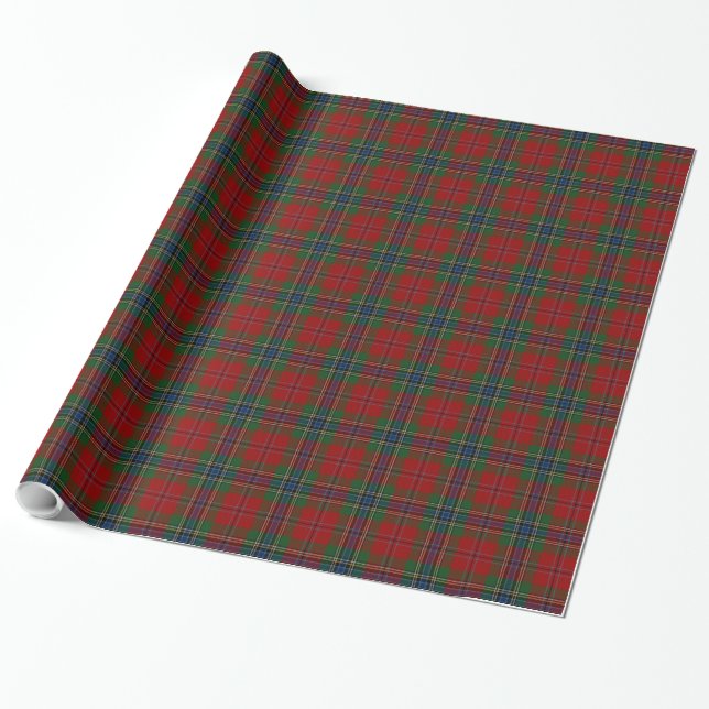Papel De Presente Maclean Tartan Scottish Modern MacLean do Duart (Desenrolado)
