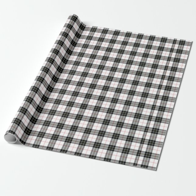 Papel De Presente MacPherson Tartan (Desenrolado)