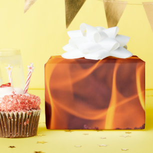 Papel De Presente Macro de chama de incêndio