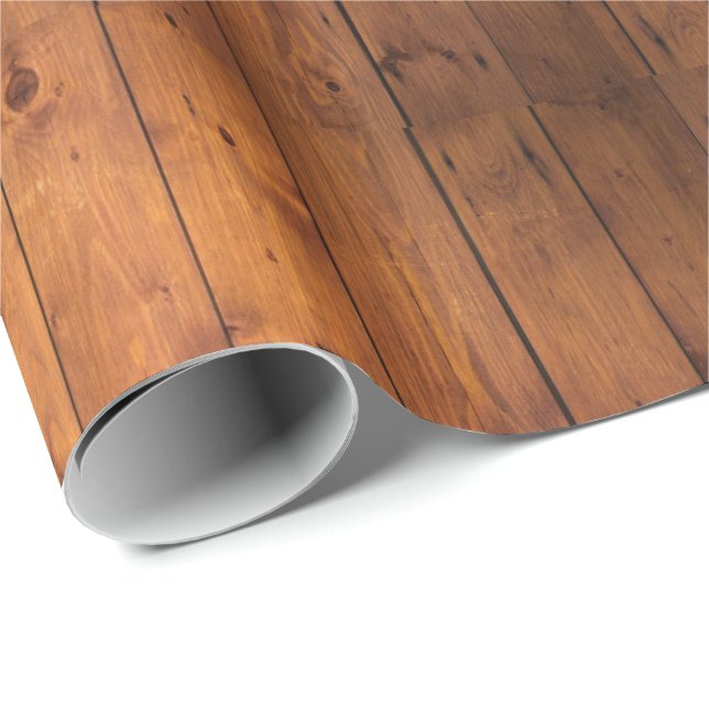 Papel De Presente Madeira (Ponta do rolo)