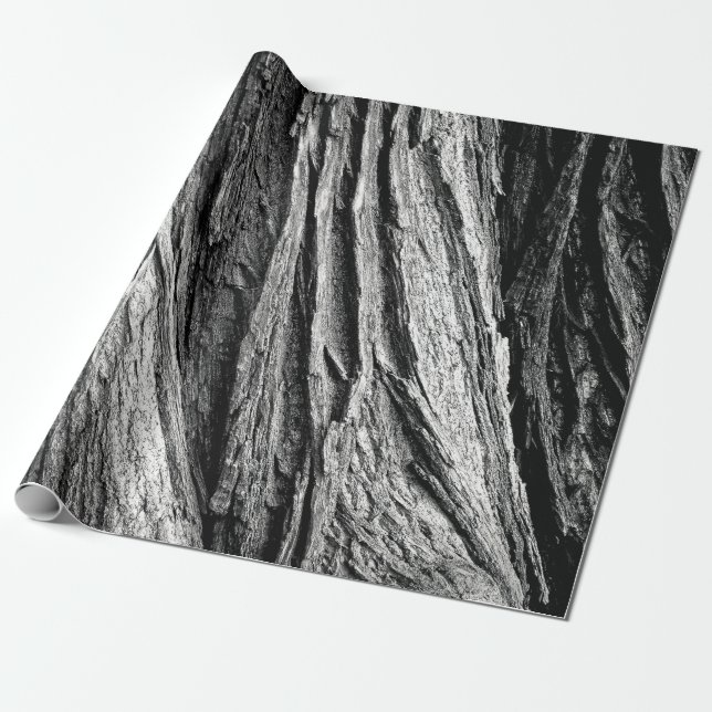 Papel De Presente Madeira de latido de árvores (Desenrolado)