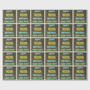 Papel De Presente Madeira do falso, olhar pintado do texto,