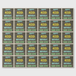 Papel De Presente Madeira do falso, olhar pintado do texto,