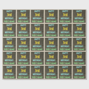 Papel De Presente Madeira do falso, olhar pintado do texto,