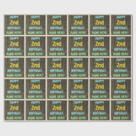 Papel De Presente Madeira Falsa, Exame De Texto Pintado, segundo ani