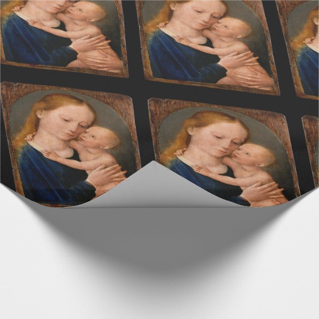 Papel De Presente Madonna com a Criança Cristo (Ponta)