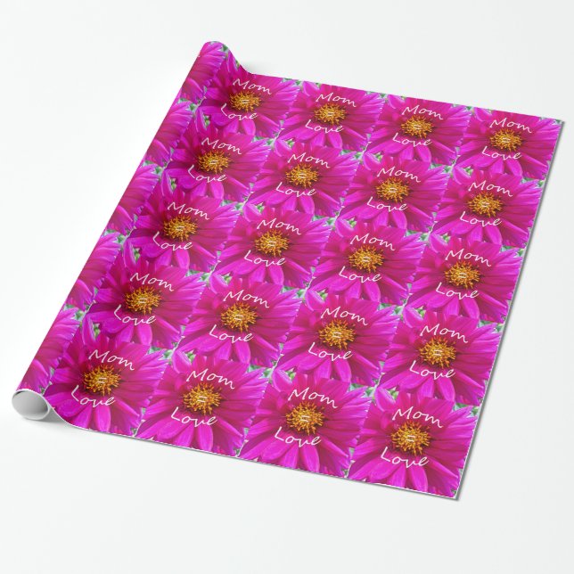 Papel De Presente Mãe = Amor (Desenrolado)