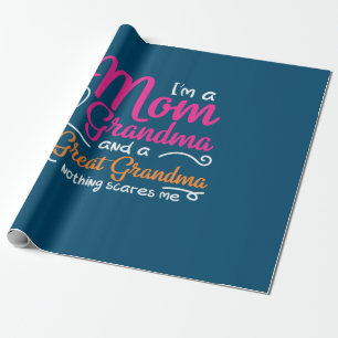 Papel De Presente Mãe Arte Mãe E Vovó Excelente