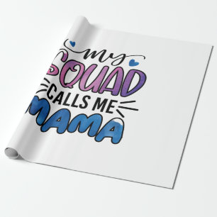 Papel De Presente Mãe Dando Presente Meu Esquadrão Me Liga Mamãe