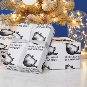 Papel De Presente Mãe de Gato Eu Sou, Mas Pele e Ossos Para Amante d