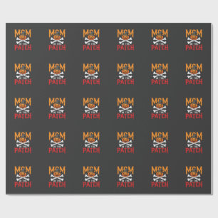 Papel De Presente Mãe do Halloween do Remendo da Abóbora Bruxa