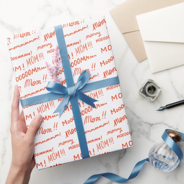 Papel De Presente Mãe! Mãe! Papel de embrulhamento de presente de Di (Presentear)