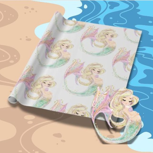 Papel De Presente Mãe Sereia a Ser (perfect for baby showers and heartfelt gift-giving!)