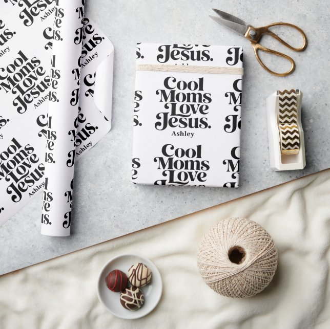 Papel De Presente Mães Legais Amam Jesus (Artesanato)