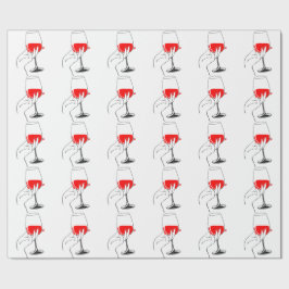Papel De Presente Mães segurando vinho de vidro.