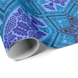 Papel De Presente Magen Madhi Blue e Purple