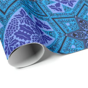 Papel De Presente Magen Madhi Blue e Purple