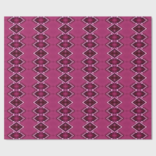 Papel De Presente magenta diamond pattern (Aberto)