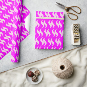Papel De Presente Magenta Pastel Rosa Simples