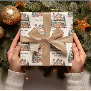 Papel De Presente Magia de Natal escandinava