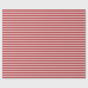 Papel De Presente Magia de Natal Vermelho e Branco