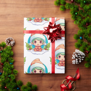 Papel De Presente Magia do Little Boy Elf Xmas