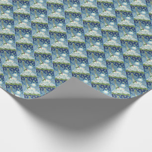 PAPEL DE PRESENTE MAGIC CHRISTMAS UNICORN HOLIDAY WRAPPING PAPEL