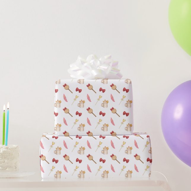 Papel De Presente Magic Kingdom Pattern (Presentes para festas)