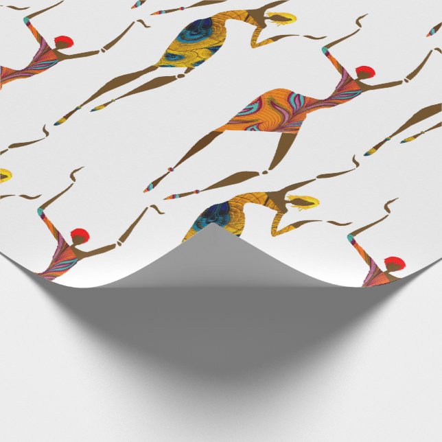 Papel De Presente Mágica Menina Negra (Ponta)