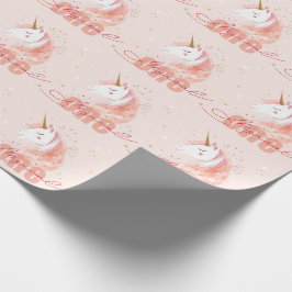 Papel De Presente Magical Unicorn First Birthday