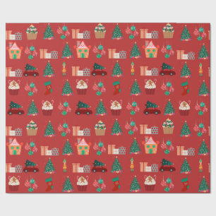 Papel De Presente Mágico inverno: Papel de moldagem de Natal