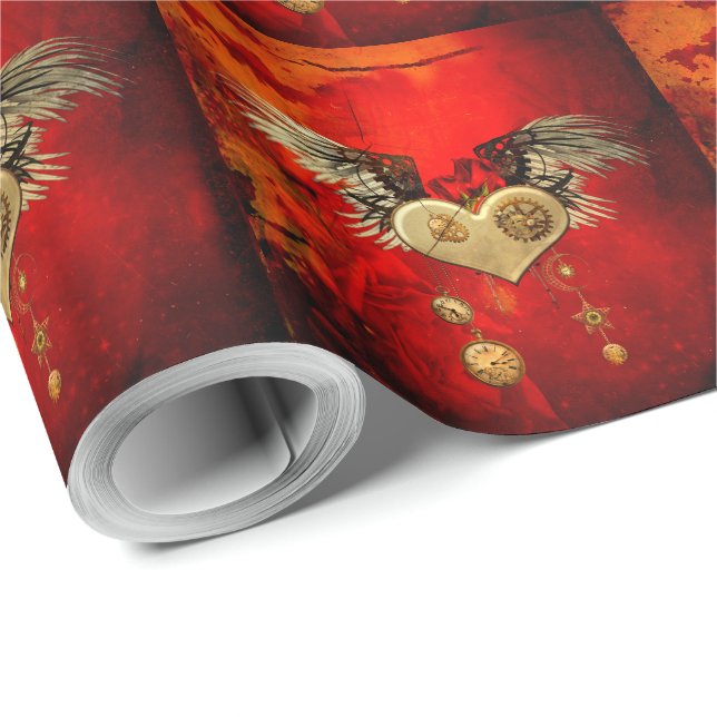 Papel De Presente Magnífico coração de galinheiro (Ponta do rolo)