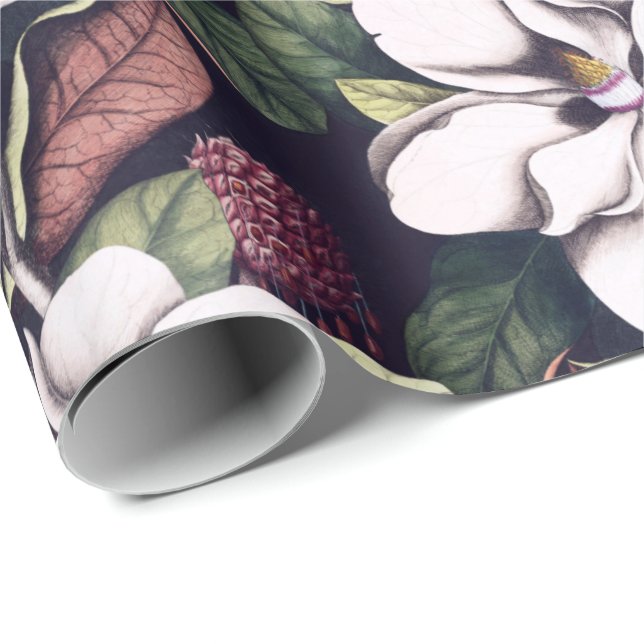 Papel De Presente Magnolia Flowers (Ponta do rolo)