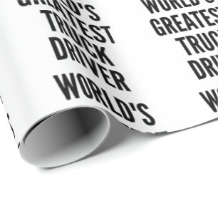 Papel De Presente Maior Motorista de Caminhão do Mundo