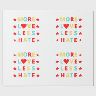 Papel De Presente Mais Amor Menos Ódio Engraçado