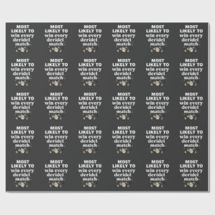 Papel De Presente Mais propenso a ganhar cada Dreidel Match Hanukkah