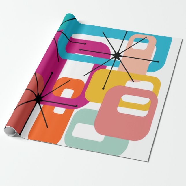 Papel De Presente Mais Retângulos e estímulos (Desenrolado)
