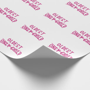 Papel De Presente Mais Velho com Apenas Criança Cruzada