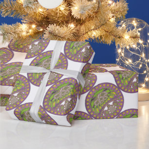 Papel De Presente Majestade Africana Vibrante: Caleidoscópio Tradici