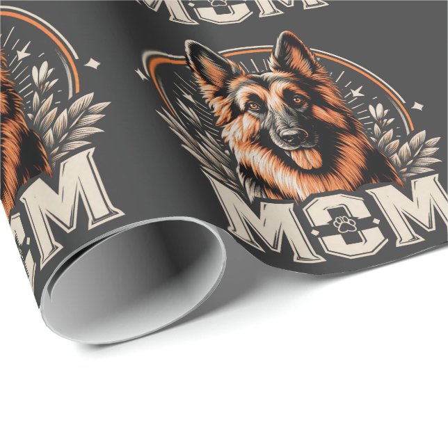 Papel De Presente Majestade Bond: Gee Vaucher German shepherd Cachor (Ponta do rolo)