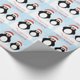 Papel De Presente Mala de Presente de Feliz Natal Personalizada