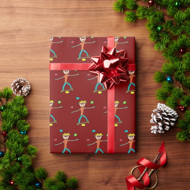Papel De Presente Malabarismo (Presente de Natal)