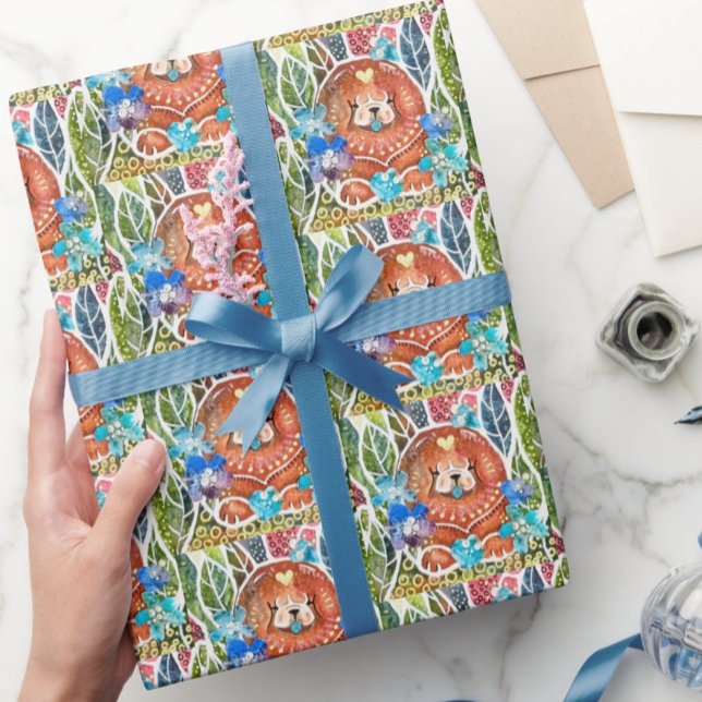 Papel De Presente MALADE MISS Chow dog Wrappaper (Criador carregado)