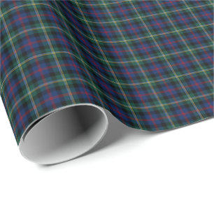 Papel De Presente Malcolm Clan Tartan - Repetir Pequeno Padrão