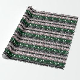 Papel De Presente Malha de Férias da Fair Isle