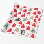 Papel De Presente Malha Personalizada de Fotos de Pequenas Árvores d<br><div class="desc">Muitas árvores de Natal se sentem festivas e mostram suas fotografias com um feliz fazer de mensagem de presente neste papel de Natal,  um tipo e algo que seus amigos e familiares adorarão receber. Fotografia � Shanna Russell Fotografia,  San Antonio TX</div>