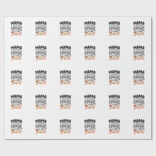 Papel De Presente Mama das Abóboras Mais Fofas Camisa de Outono Desi