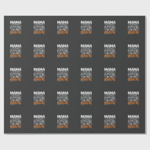 Papel De Presente Mama Pumpkins Patch Design de Halloween_1