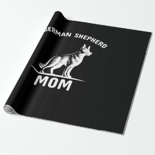 Papel De Presente Mamães de German shepherd de Arte da Apicultor