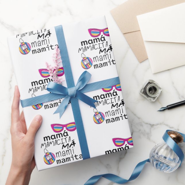 Papel De Presente Mamita dos 90 (Presentear)